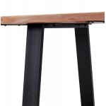 High table in solid acacia wood (90x160 cm) LANA (natural)