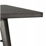High metal table square top and metal foot (70x70 cm) DARIUS (dark grey)