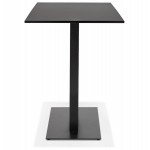 Table haute en bois plateau rectangulaire et pied en fonte noire (160x80 cm) ARISTIDE (noir)