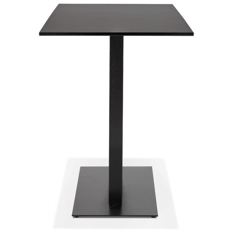 Table haute en bois plateau rectangulaire et pied en fonte noire (160x80 cm) ARISTIDE (noir) - image 63181