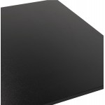 Mesa alta de madera tapa rectangular y pie de hierro fundido negro (160x80 cm) ARISTIDE (negro)