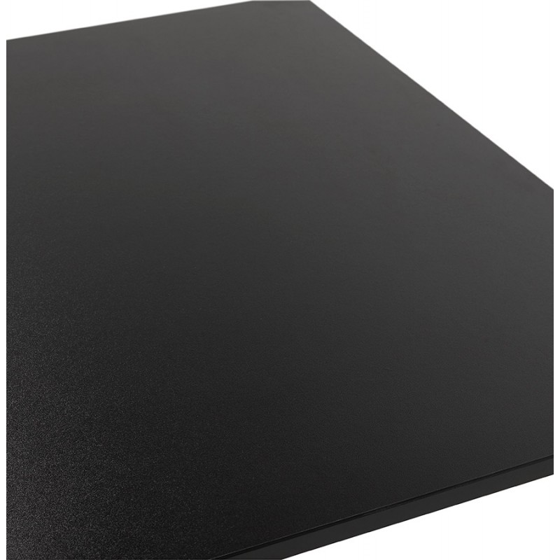Mesa alta de madera tapa rectangular y pie de hierro fundido negro (160x80 cm) ARISTIDE (negro) - image 63186