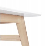 Table haute en bois et plateau carré (90x90 cm) NIMROD (blanc)