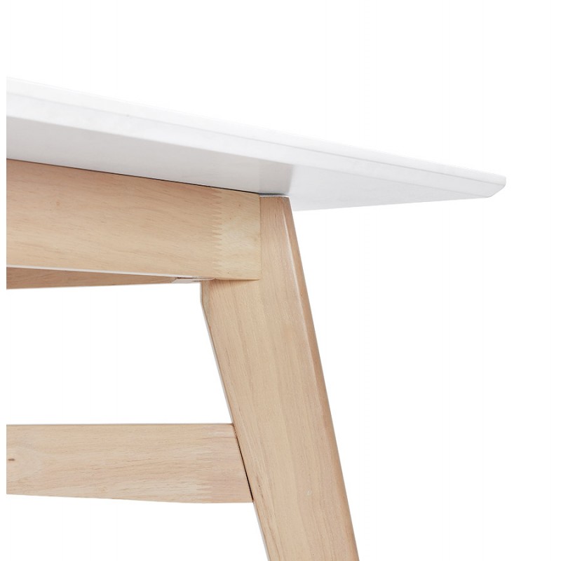 Mesa alta de madera y tapa cuadrada (90x90 cm) NIMROD (blanco) - image 63195