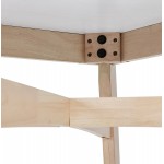 Stehtisch aus Holz und quadratische Platte (90x90 cm) NIMROD (weiß)