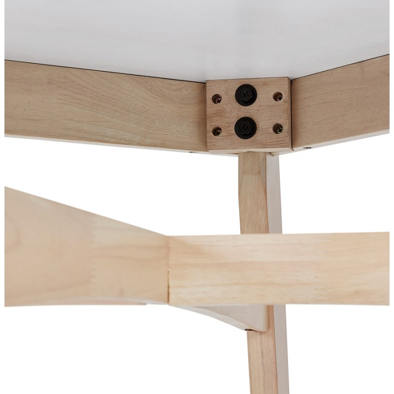 Table haute en bois et plateau carré (90x90 cm) NIMROD (blanc) - image 63197