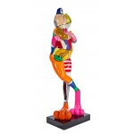 Decorative resin statue FROG JULIETTE (H77 cm) (multicolored)