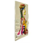 3D PHILEON painting in resin (122x81 cm) (multicolored)