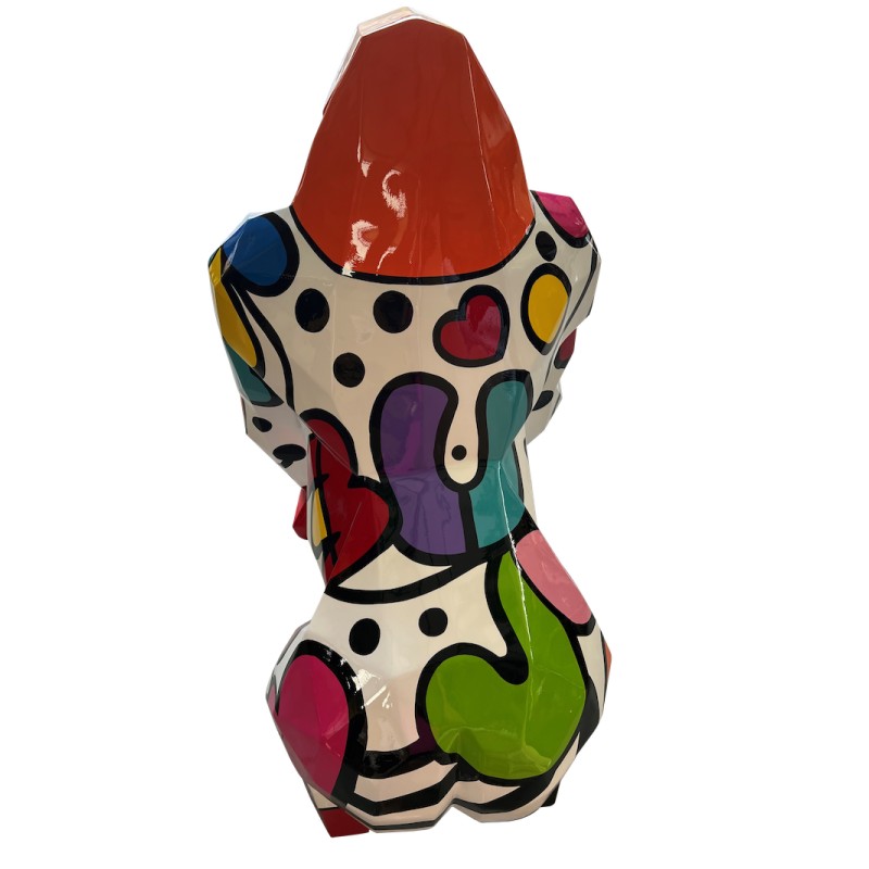 Estatua de diseño decorativo GORILLE ORIGAMI en fibra de vidrio (H130 x W110 cm) (multicolor) - image 63374